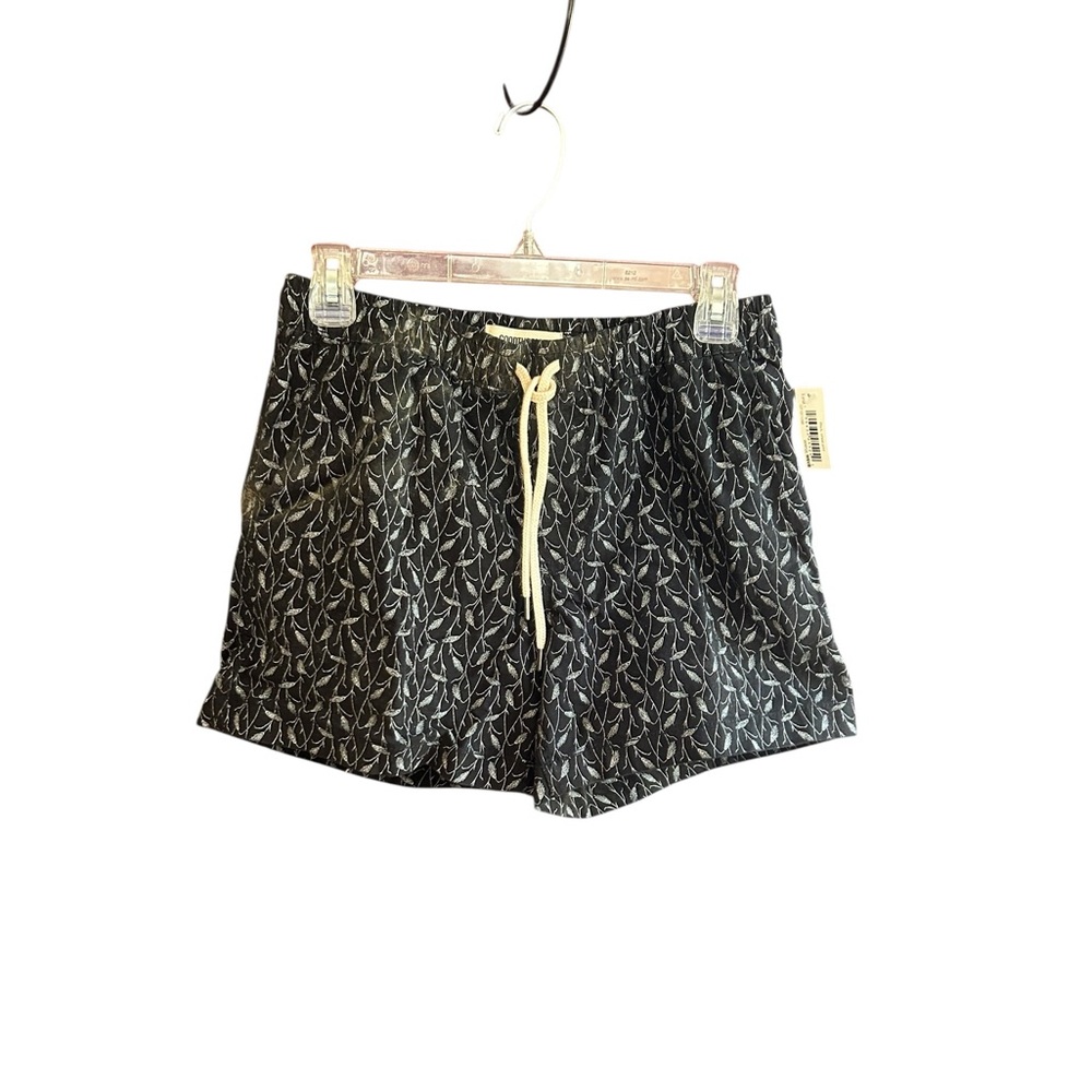 Goodthreads Men's black/cream cotton stretch shorts Sz XS